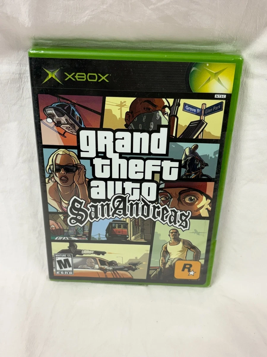 Grand Theft Auto San Andreas Sur Xbox Première Génération - PAL - Boîte Et Notice - État Correct