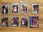 1998 Upper Deck Michael Jordan sticker lot 7 stickers & 1 trading card