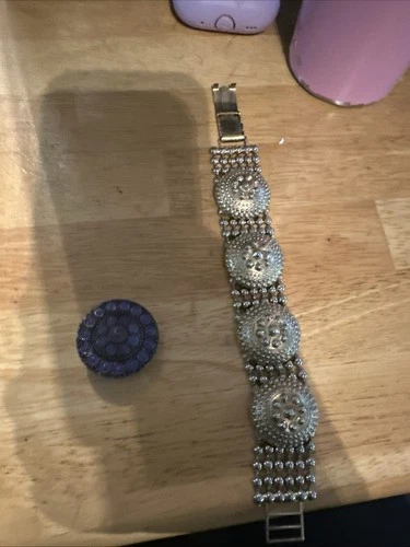 Vintage Costume Jewelry Bracelet And Ring