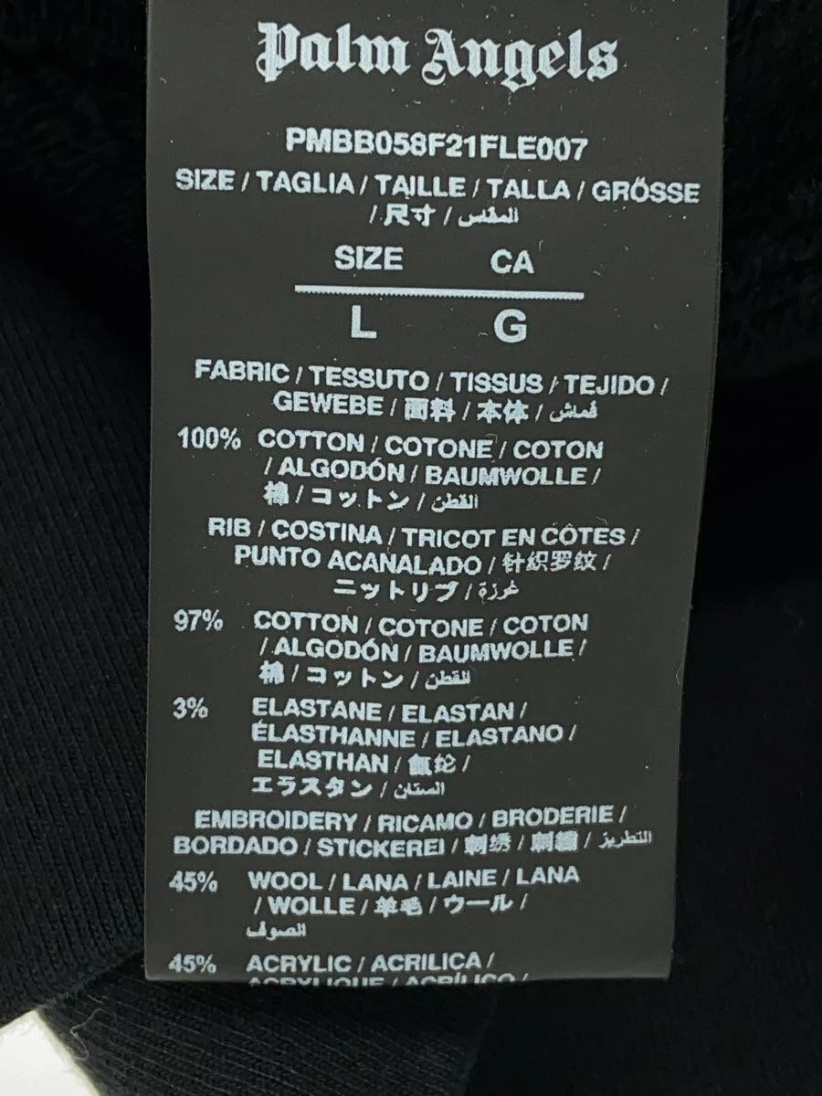 Felpa con cappuccio Palm Angels PMBB058F21FLE007 BEAR L cotone nero usata