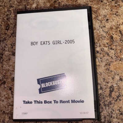 Boy Eats Girl (DVD 2005) Sara James - Horror - Rated R  no Cover Blockbuster