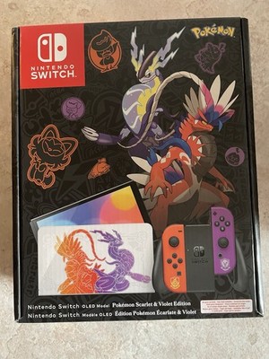 Nintendo Switch OLED Konsole | Pokemon Karmesin & Purpur Edition | NEUWERTIG 