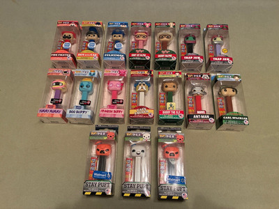 17 FUNKO POP! PEZ Assorted Dispensers-Cereal, Ltd Ed., Chase, Boy w/Cap, READ