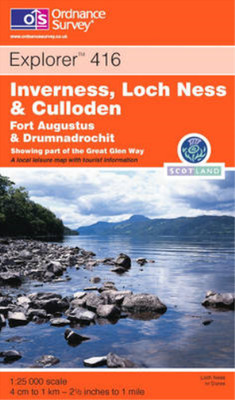 Inverness, Loch Ness and Culloden (Explorer Maps), Ordnance Survey, Used; Good  