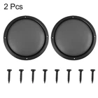 2pcs 8" Black Car Speaker Cover Steel Mesh Sub Woofer Subwoofer Grill