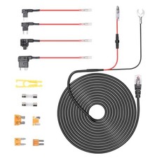 RJ11 Hardwire Kit Radar Detector Power Cord Multiple Fuse Sizes for Vehicle