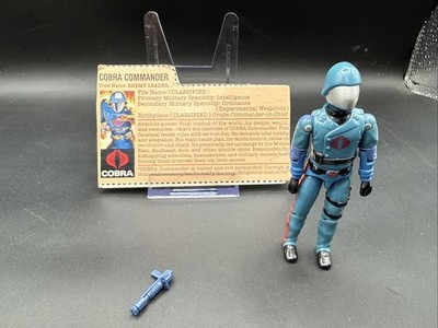 Vintage 1983 GI JOE ARAH Complete COBRA COMMANDER Code Name ENEMY LEADER FILE CA