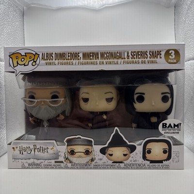 Albus Dumbledore, Minerva McGonagall, & Severus Snape Funko Pop! 3 Pack
