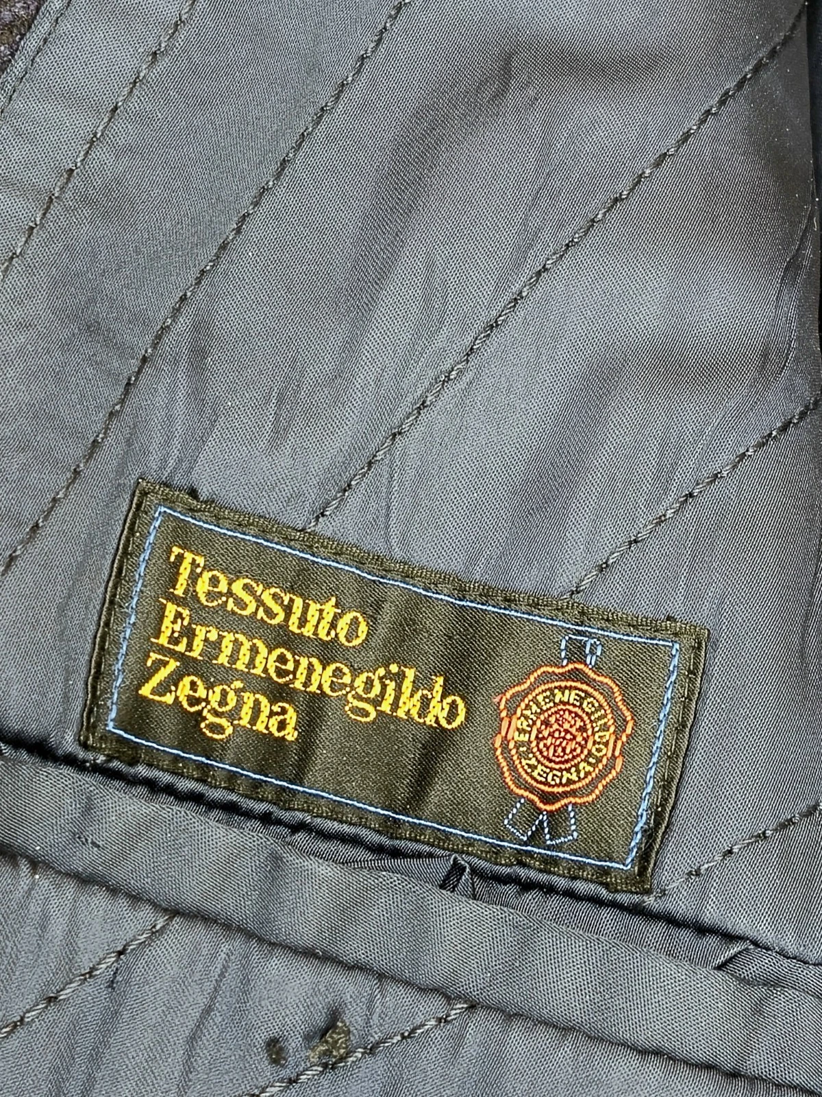 ​Ermenegildo Zegna Vintage Wool Blue Trench Coat Men's Tailored Elegant image 13