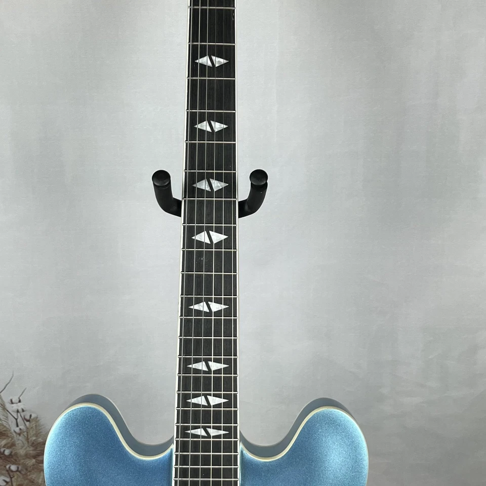 DG-335 Pelham синий электрогитара хром оборудование США в наличии Бесплатная доставка - Изображение 4 из 4