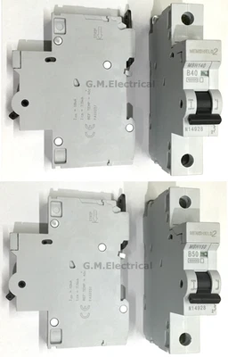 Mem 40 / 50 Amp Type B MCB Memshield 2 MBH140 MBH150 EATON MEMERA 2000 AD40B