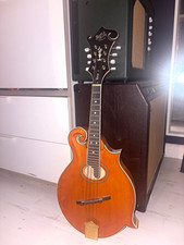 Barnes & Mullins Piercy F Style Mandolin 8-String Brown Natural Spruce Top