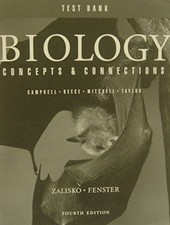Test Bank: Biology- Concepts & Connections by ZALISKO, FENSTER