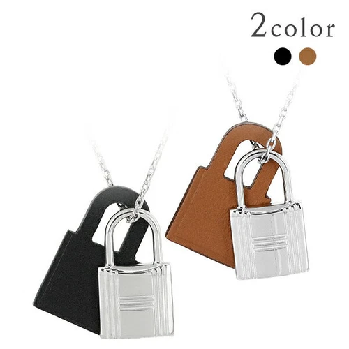 HERMÈS [Nuovo] Collana Hermes O'Kelly PM Swift Metallo Argento Nero Oro HermesAccessori