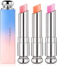 Image of 3Packs Colour Changing Lip Balm, Tinted Lip Balm Jelly Lipstick Nutritious Lip