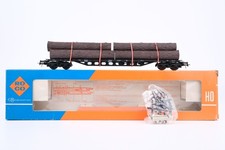 Roco H0 4360 Rungenwagen mit Baumstämmen DB
