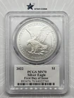 2022 Silver Eagle PCGS MS70 First Day of Issue