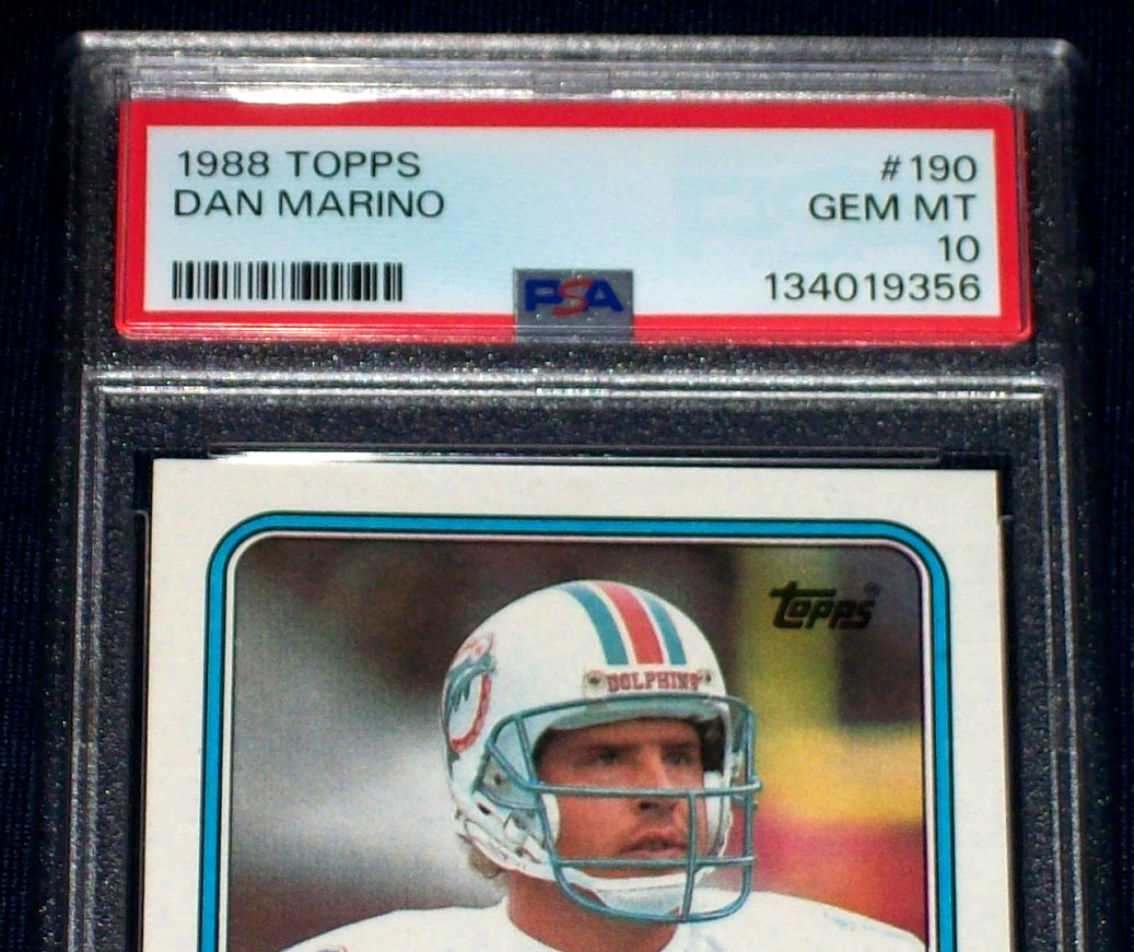 1988 Dan Marino #190 Topps PSA 10 Miami Dolphins view 3