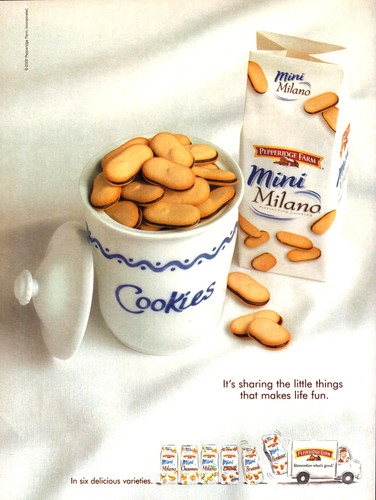 Pepperidge Farm Milano Cookies Share the Little Things Vintage Print Ad 2005