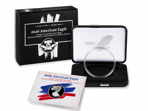 2026-W American Silver Eagle 26EG Original Box OGP COA Capsule ONLY - No Coin