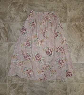 TR Bentley Women's Juniors Vintage Floral Skirt Size (7/8) Midi