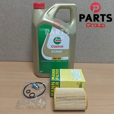 FITS VW SCIROCCO 2.0 TDI MK3 MANN SERVICE KIT 5L CASTROL 5W30 MANN FILTER