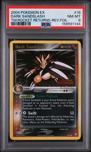 Dark Sandslash graded PSA 8 for sale on eBay