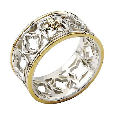 RING VIERGE DE LORRAINE - ARGENTVM AVRVM. Sterlingsilber 925 & Gold 14K.