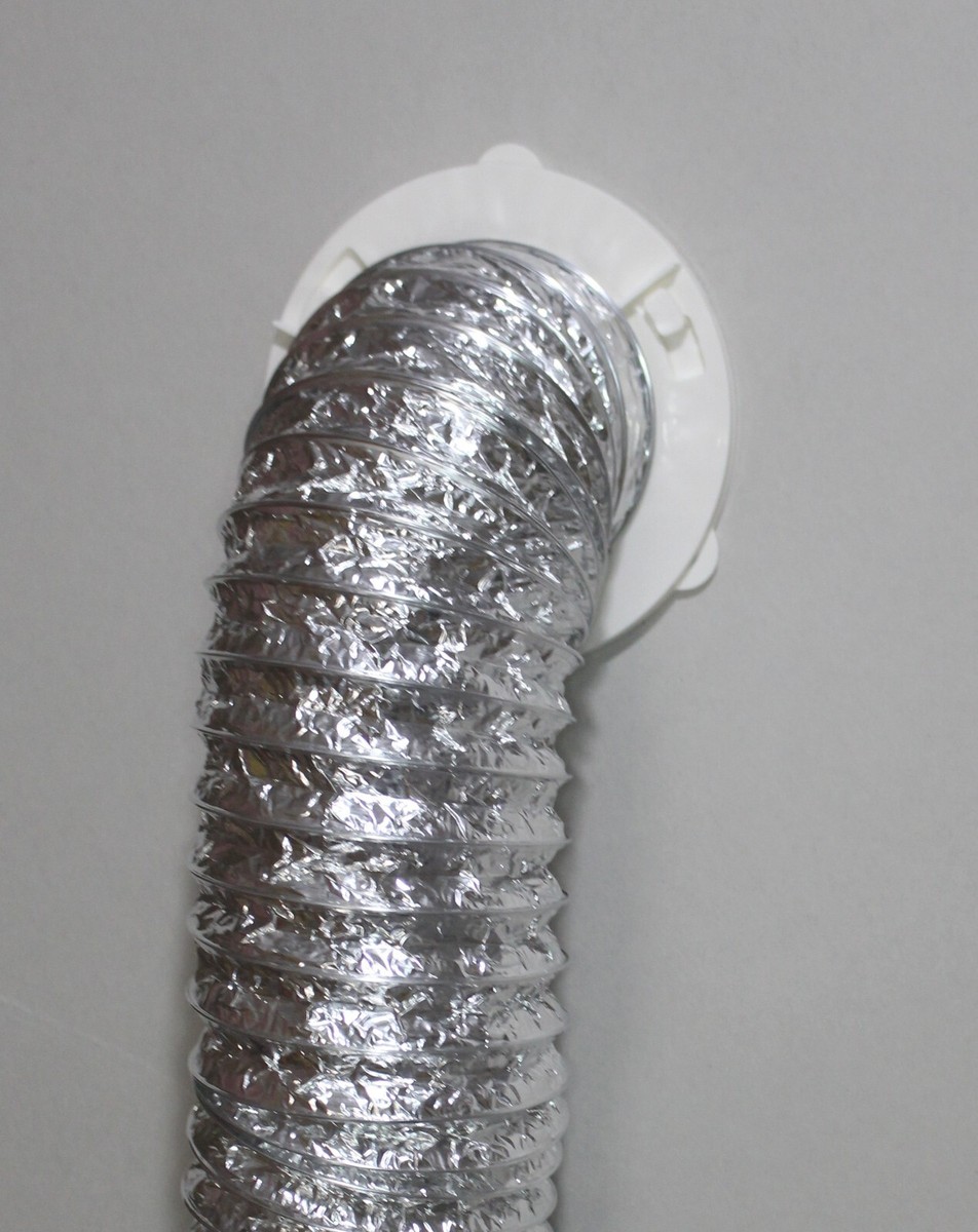 WHITE DRYER DUCT TO WALL CONNECTOR QUICK CONNECT FOR DRYER VENT 4 TUBE  DOCK ING 819060022828 | eBay