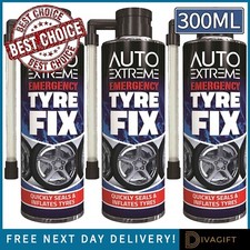PUNCTURE REPAIR KIT QUICK FIX CAR EMERGENCY TEMPORARY INFLATE FLAT TYRE 300ML 