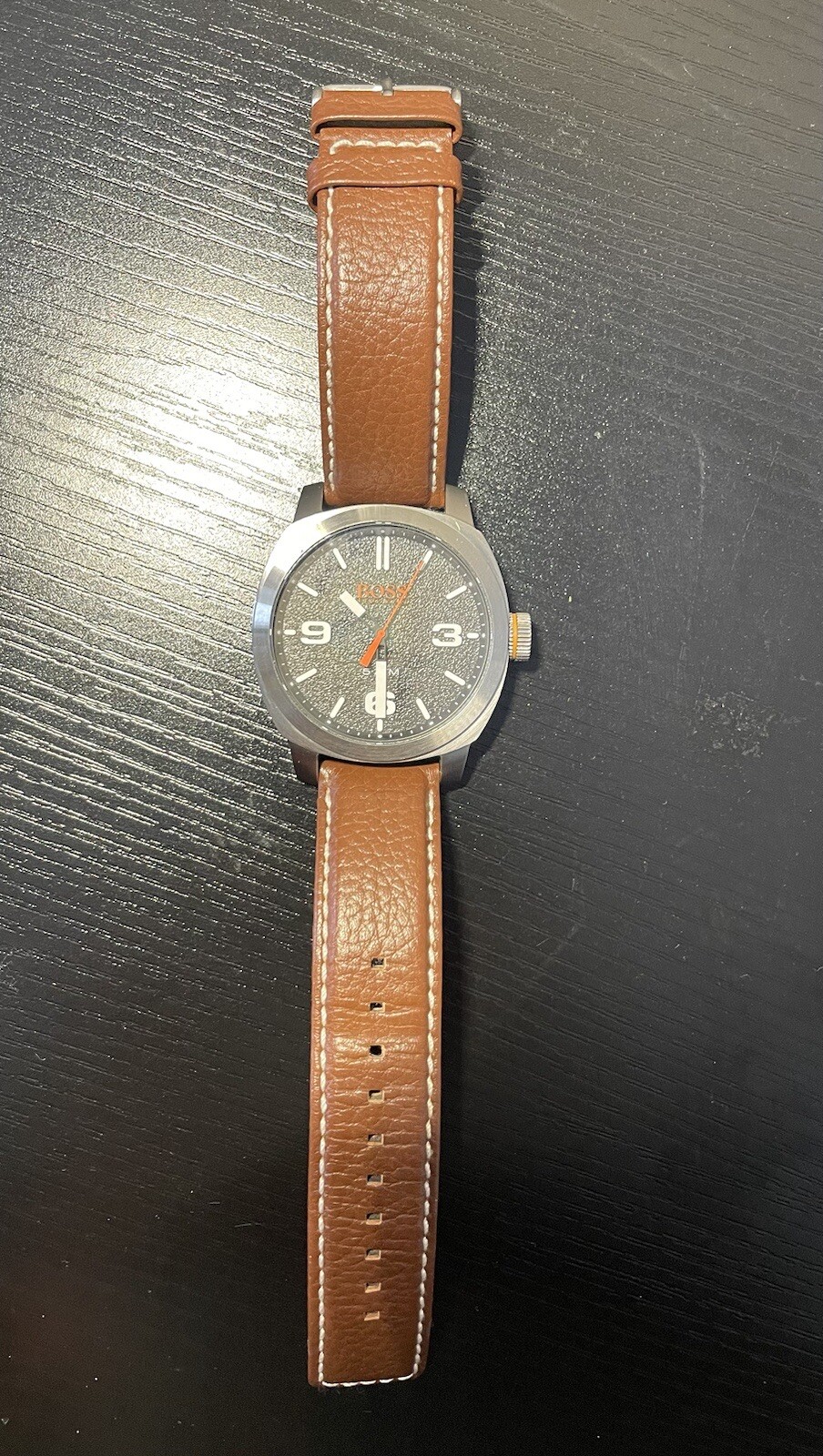 Boss Orange Wrist Watch 5ATM 659302735 Brown Leather Strap | eBay