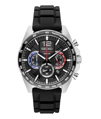 Seiko Quartz Ladies 4N00-5900 Asymmetrical Link Band Black 90s New Bat Works Seiko Quartz Ladies 4N00-5900 Asymmetrical Link Band Black  main image 2