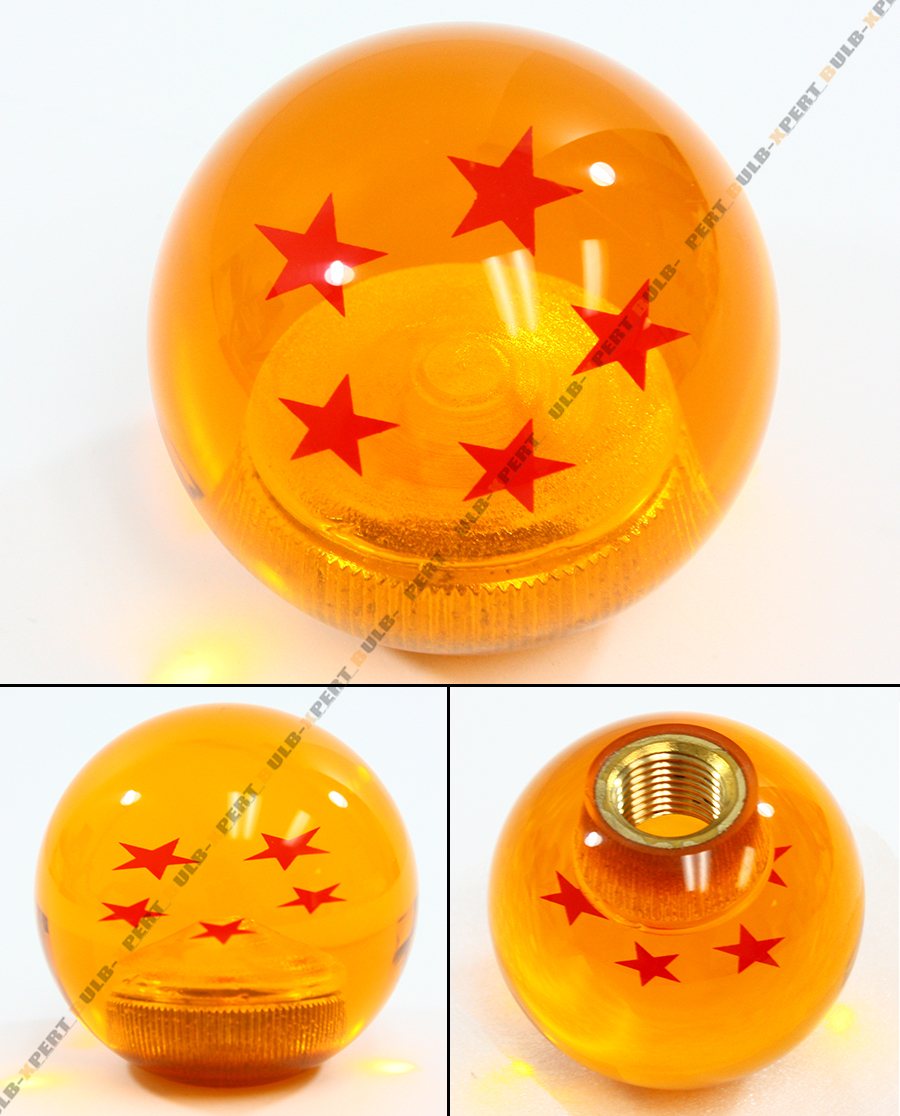 M10 X 1.25 DRAGON BALL Z 5 STAR STYLE ACRYLIC ROUND SHIFT