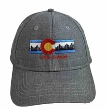 Aspen Colorado Hat Cap Strap Back Dad Gray Travel