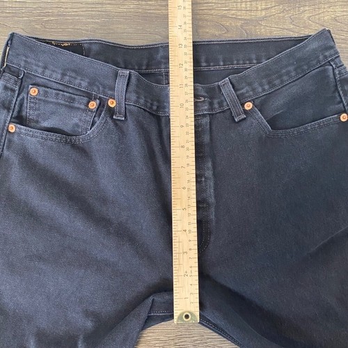 Levi's 501 Jeans Men 34x34 Black Classic Minimal Red Tab Masculine - Picture 4 of 18
