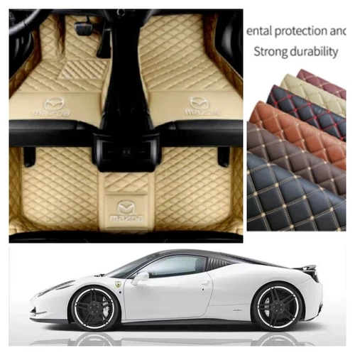 For Mazda All Models Car Floor Mats Waterproof Luxury Custom Carpets Cargo Liner - Imagen 8 de 37