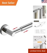 Sleek Retractable Towel Bar - 15.9 to 28.6 Inches Stainless Steel Bathroom Rack