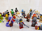 mixed assortment LEGO Mini figures x 25 Ninjago characters plus lego storage pot