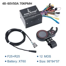 Electric Bicycle Dual Drive Controller 48V-60V 50A LCD Display Controller Set