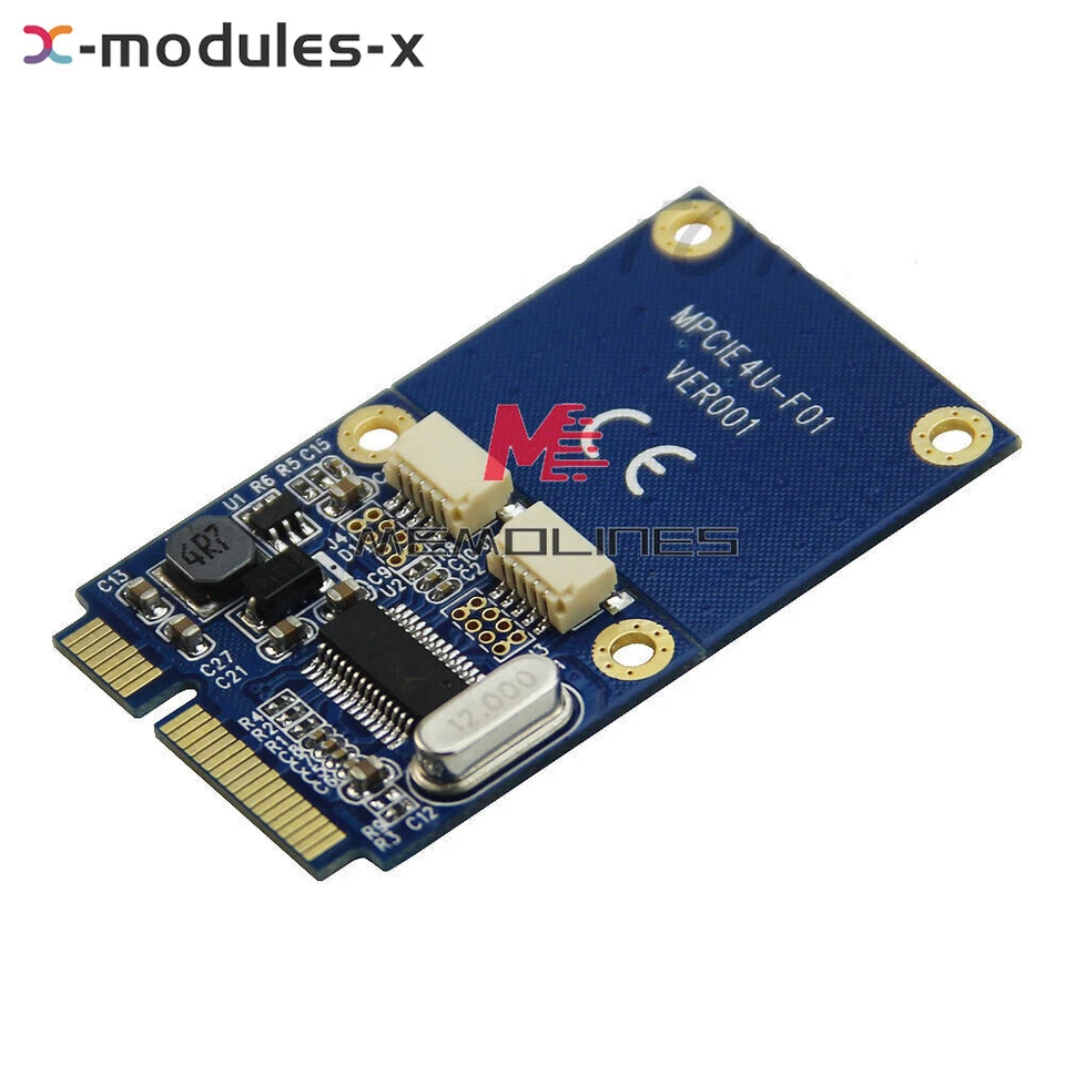 10PCS Mini PCI-E to USB Adapter mPCIe to 5 Pin 2 Ports USB2.0 Converter Card - Image 4 of 4