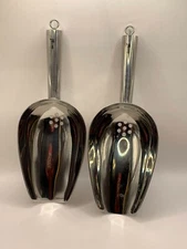 2 Pack Ice Scoops Stainless Steel Hanging Hook Rust Free