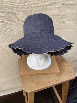Vintage 70s Floppy Denim Hat Sz L 100% Cotton Boho | eBay
