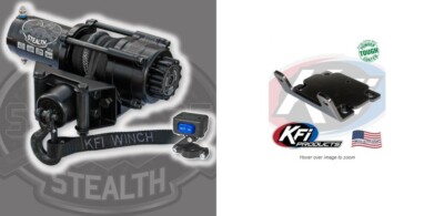 KFI 2500LB Stealth Winch & Mount Kit Bruin Grizzly Kodiak 350 400 450 2003-2014