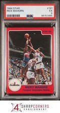1984 STAR #191 RICK MAHORN BULLETS POP 1 PSA 5