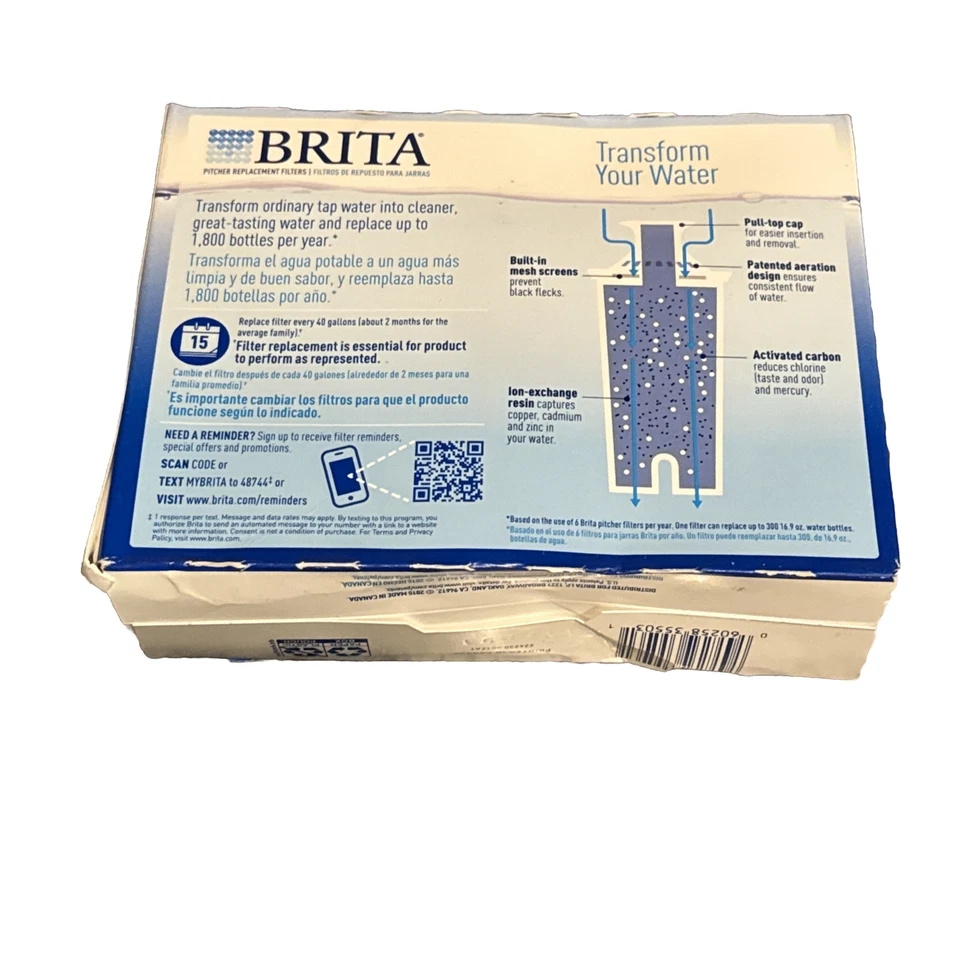 Brita Pitcher Advanced Water Filter Replacement Refills 40 Gallon Each #OB03 - Image 2 of 2