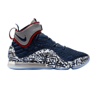 Nike LeBron 17 EP 'LeBron 4 Cold Blue Graffiti' CT6052-400