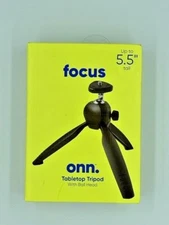 Onn Tabletop Tripod with Ball Head 5.5 in Focus Camera Stand (100014106) NEW
