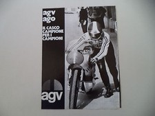advertising Pubblicità 1973 CASCO HELMET AGV AGO e GIACOMO AGOSTINI