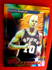 1993-94 TOPPS FINEST REFRACTOR DENNIS RIDMAN SAN ANTONIO SPURS CARD #173 1993-94 TOPPS FINEST REFRACTOR DENNIS RIDMAN SAN ANTONIO SPURS CARD #173