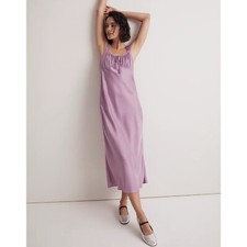 NWT Madewell Square Neck Midi Dress in Lilac Purple Size 4 Sundress